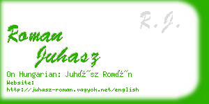 roman juhasz business card